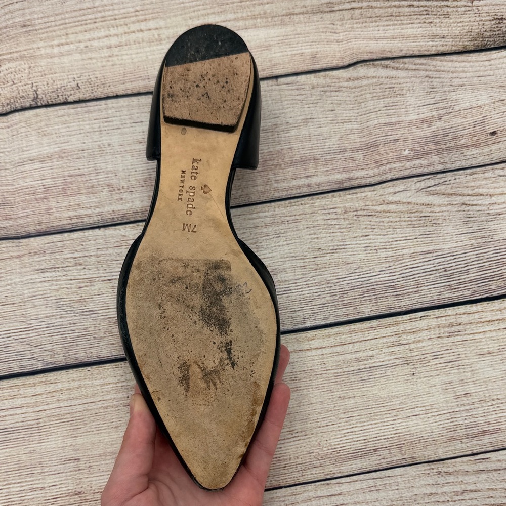 Kate Spade Black Floral Flats - Picture 7 of 11
